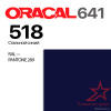 Пленка ORACAL 641 518, вороненый синий глянцевая, ширина рулона 1 м.